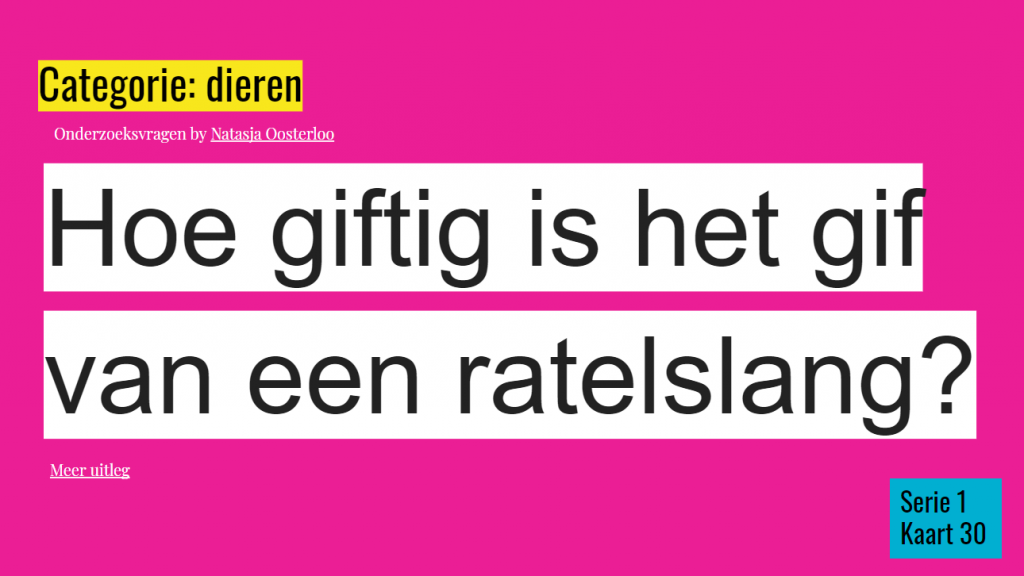 Hoe giftig is het gif van een ratelslang